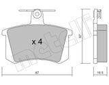 METELLI Комплект тормозных колодок, дисковый тормоз 22-0048-0