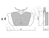 METELLI Комплект тормозных колодок, дисковый тормоз 22-0064-0