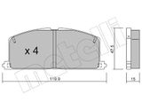 METELLI Комплект тормозных колодок, дисковый тормоз 22-0108-0