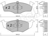 METELLI Bromsbeläggssats, skivbroms 22-0206-0