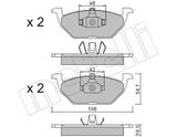 METELLI Комплект тормозных колодок, дисковый тормоз 22-0211-1