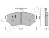 METELLI Комплект тормозных колодок, дисковый тормоз 22-0215-1