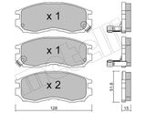 METELLI Комплект тормозных колодок, дисковый тормоз 22-0224-0