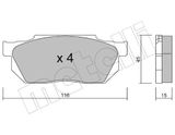METELLI Комплект тормозных колодок, дисковый тормоз 22-0247-0