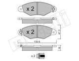 METELLI Комплект тормозных колодок, дисковый тормоз 22-0253-0