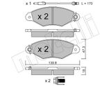METELLI Комплект тормозных колодок, дисковый тормоз 22-0253-1
