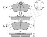 METELLI Комплект тормозных колодок, дисковый тормоз 22-0256-1