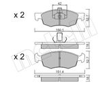 METELLI Комплект тормозных колодок, дисковый тормоз 22-0274-2