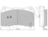 METELLI Bremžu uzliku kompl., Disku bremzes 22-0288-8