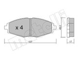METELLI Комплект тормозных колодок, дисковый тормоз 22-0293-0