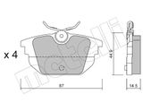 METELLI Комплект тормозных колодок, дисковый тормоз 22-0299-0