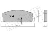 METELLI Комплект тормозных колодок, дисковый тормоз 22-0302-1