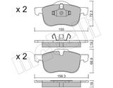 METELLI Bromsbeläggssats, skivbroms 22-0309-0
