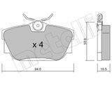 METELLI Комплект тормозных колодок, дисковый тормоз 22-0346-0