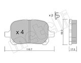 METELLI Комплект тормозных колодок, дисковый тормоз 22-0429-0