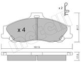 METELLI Комплект тормозных колодок, дисковый тормоз 22-0479-0