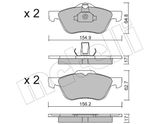 METELLI Комплект тормозных колодок, дисковый тормоз 22-0489-0