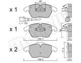 METELLI Комплект тормозных колодок, дисковый тормоз 22-0548-0