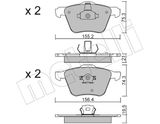 METELLI Комплект тормозных колодок, дисковый тормоз 22-0599-0