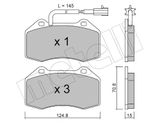 METELLI Bromsbeläggssats, skivbroms 22-0651-1