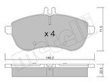 METELLI Комплект тормозных колодок, дисковый тормоз 22-0665-0