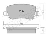 METELLI Комплект тормозных колодок, дисковый тормоз 22-0676-0