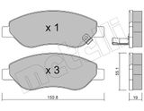 METELLI Комплект тормозных колодок, дисковый тормоз 22-0777-0