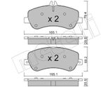 METELLI Комплект тормозных колодок, дисковый тормоз 22-0825-0