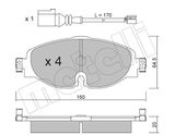 METELLI Комплект тормозных колодок, дисковый тормоз 22-0950-0K