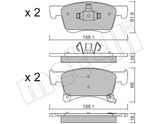 METELLI Bromsbeläggssats, skivbroms 22-1035-0