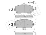 METELLI Комплект тормозных колодок, дисковый тормоз 22-1357-0