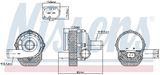NISSENS Veepump, mootori jahutus 831057