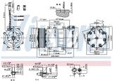 NISSENS Kompressor, klimatanläggning 890022