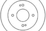 MAPCO Тормозной диск 45507