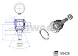 SWAG Шарнир независимой подвески / поворотного рычага 33 10 9682