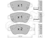 CIFAM Комплект тормозных колодок, дисковый тормоз 822-321-4
