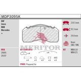 MERITOR Комплект тормозных колодок, дисковый тормоз MDP3095K