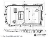 BLUE PRINT Гидрофильтр, автоматическая коробка передач ADBP210047