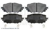 BLUE PRINT Комплект тормозных колодок, дисковый тормоз ADM542110