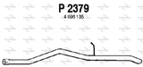 FENNO Avgasrör P2379