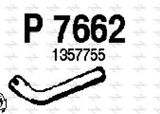 FENNO Avgasrör P7662