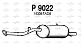 FENNO Bakre ljuddämpare P9022