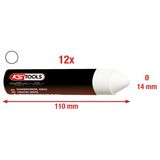 KS TOOLS Fluorestseeruv märgistuskriit, valge 100.4050