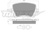 TOMEX Brakes Piduriklotside komplekt, ketaspidur TX 13-95