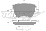 TOMEX Brakes Piduriklotside komplekt, ketaspidur TX 15-83