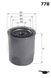 MISFAT Oljefilter Z102