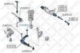 STELLOX Подвеска, рычаг независимой подвески колеса 77-00168-SX