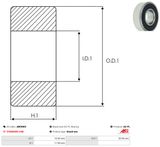 AS-PL Подшипник ABE9003