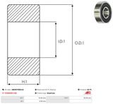 AS-PL Подшипник ABE9019(BULK)