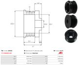 AS-PL Remskiva, generator AP0048